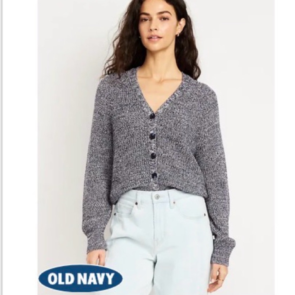 Old Navy Women's Gray Knit Cardigan